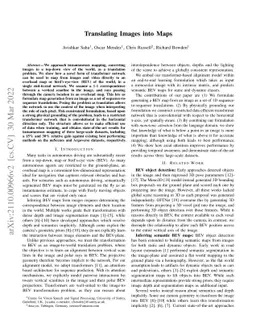 Translating Images into Maps