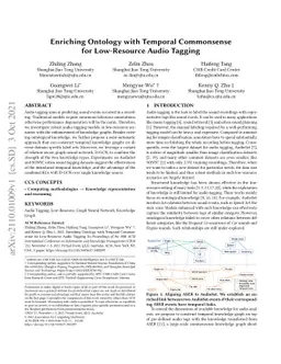 Enriching Ontology with Temporal Commonsense for Low-Resource Audio
  Tagging