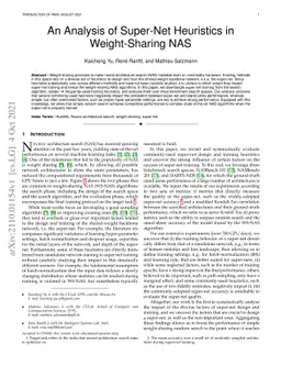 An Analysis of Super-Net Heuristics in Weight-Sharing NAS
