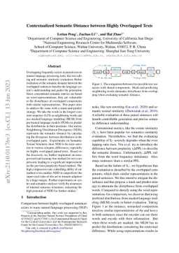 Contextualized Semantic Distance between Highly Overlapped Texts