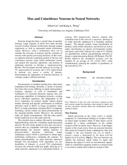 Max and Coincidence Neurons in Neural Networks