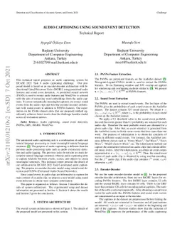 Audio Captioning Using Sound Event Detection