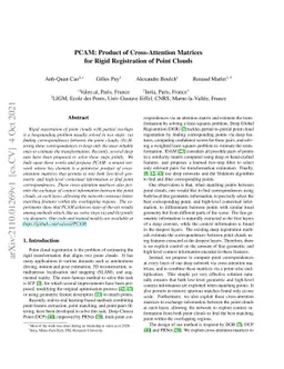 PCAM: Product of Cross-Attention Matrices for Rigid Registration of
  Point Clouds