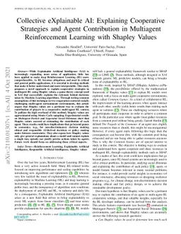 Collective eXplainable AI: Explaining Cooperative Strategies and Agent
  Contribution in Multiagent Reinforcement Learning with Shapley Values