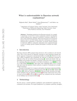 What is understandable in Bayesian network explanations?