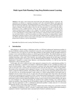 Multi-Agent Path Planning Using Deep Reinforcement Learning