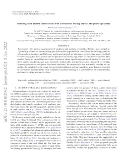 Inferring dark matter substructure with astrometric lensing beyond the
  power spectrum