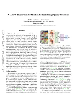 VTAMIQ: Transformers for Attention Modulated Image Quality Assessment