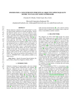 DNSMOS P.835: A Non-Intrusive Perceptual Objective Speech Quality Metric
  to Evaluate Noise Suppressors