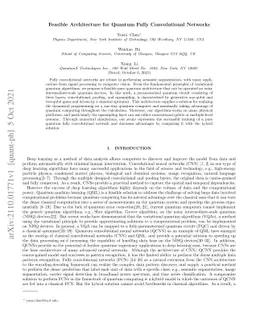 Feasible Architecture for Quantum Fully Convolutional Networks
