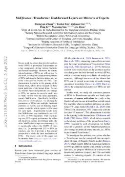 MoEfication: Transformer Feed-forward Layers are Mixtures of Experts