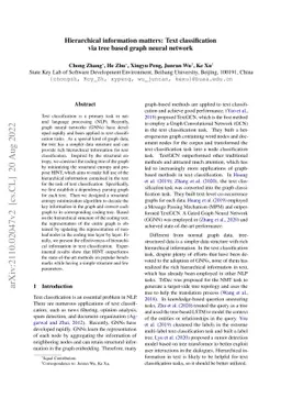 Hierarchical information matters: Text classification via tree based
  graph neural network