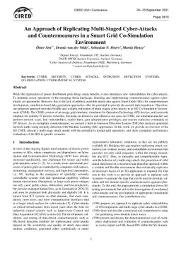 An Approach of Replicating Multi-Staged Cyber-Attacks and
  Countermeasures in a Smart Grid Co-Simulation Environment