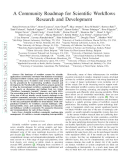 A Community Roadmap for Scientific Workflows Research and Development