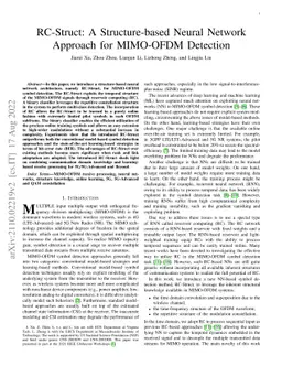 RC-Struct: A Structure-based Neural Network Approach for MIMO-OFDM
  Detection