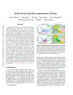 Mix3D: Out-of-Context Data Augmentation for 3D Scenes