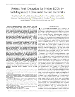 Robust Peak Detection for Holter ECGs by Self-Organized Operational
  Neural Networks