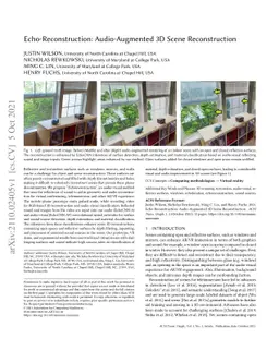 Echo-Reconstruction: Audio-Augmented 3D Scene Reconstruction