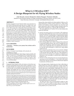 What is A Wireless UAV? A Design Blueprint for 6G Flying Wireless Nodes