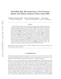Modelling Big, Heterogeneous, Non-Gaussian Spatial and Spatio-Temporal
  Data using FRK