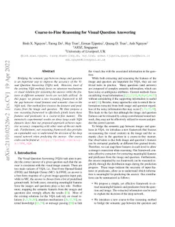 Coarse-to-Fine Reasoning for Visual Question Answering