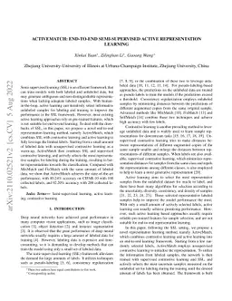 ActiveMatch: End-to-end Semi-supervised Active Representation Learning