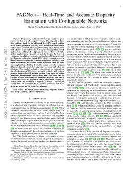 FADNet++: Real-Time and Accurate Disparity Estimation with Configurable
  Networks