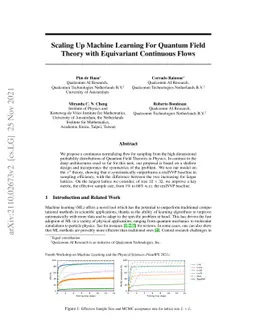 Scaling Up Machine Learning For Quantum Field Theory with Equivariant
  Continuous Flows