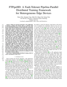 FTPipeHD: A Fault-Tolerant Pipeline-Parallel Distributed Training
  Framework for Heterogeneous Edge Devices