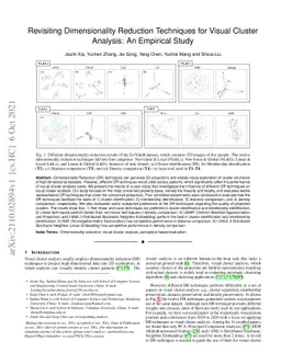 Revisiting Dimensionality Reduction Techniques for Visual Cluster
  Analysis: An Empirical Study