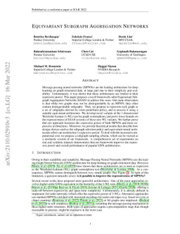 Equivariant Subgraph Aggregation Networks