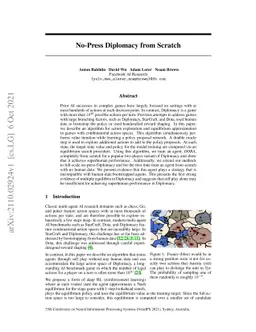 No-Press Diplomacy from Scratch