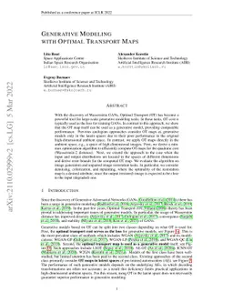 Generative Modeling with Optimal Transport Maps