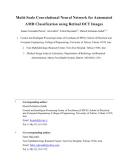 Multi-Scale Convolutional Neural Network for Automated AMD
  Classification using Retinal OCT Images