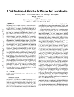 A Fast Randomized Algorithm for Massive Text Normalization