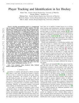 Player Tracking and Identification in Ice Hockey