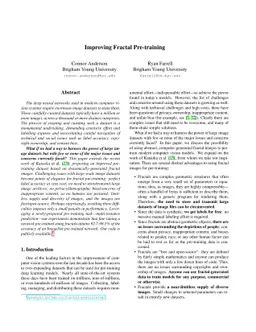 Improving Fractal Pre-training