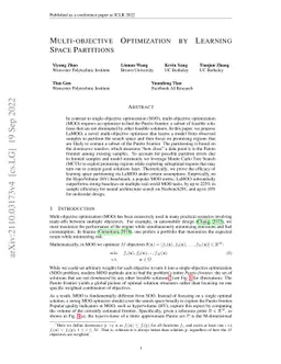 Multi-objective Optimization by Learning Space Partitions