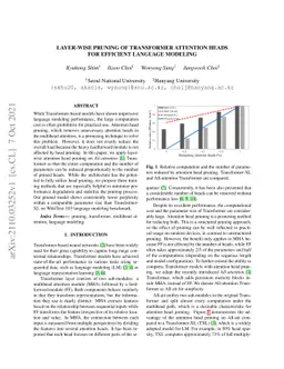 Layer-wise Pruning of Transformer Attention Heads for Efficient Language
  Modeling