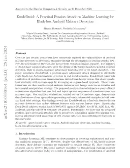 EvadeDroid: A Practical Evasion Attack on Machine Learning for Black-box
  Android Malware Detection