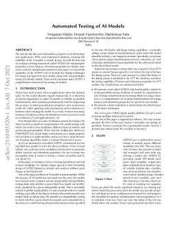 Automated Testing of AI Models