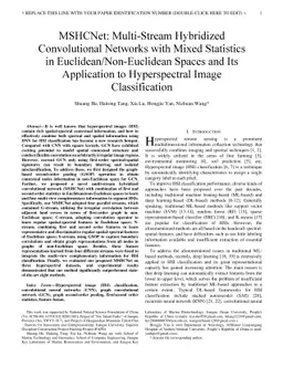 MSHCNet: Multi-Stream Hybridized Convolutional Networks with Mixed
  Statistics in Euclidean/Non-Euclidean Spaces and Its Application to
  Hyperspectral Image Classification