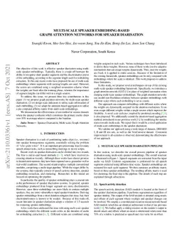 Multi-scale speaker embedding-based graph attention networks for speaker
  diarisation