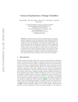 Cartoon Explanations of Image Classifiers