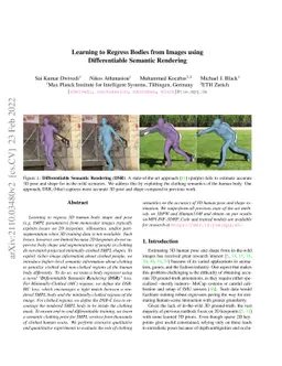 Learning to Regress Bodies from Images using Differentiable Semantic
  Rendering