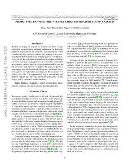 Prototype Learning for Interpretable Respiratory Sound Analysis