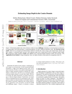 Estimating Image Depth in the Comics Domain