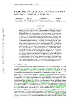 From Stars to Subgraphs: Uplifting Any GNN with Local Structure
  Awareness