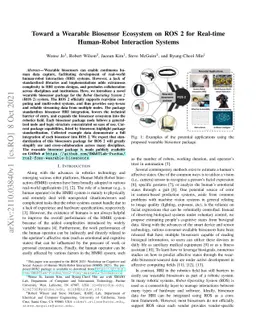 Toward a Wearable Biosensor Ecosystem on ROS 2 for Real-time Human-Robot
  Interaction Systems
