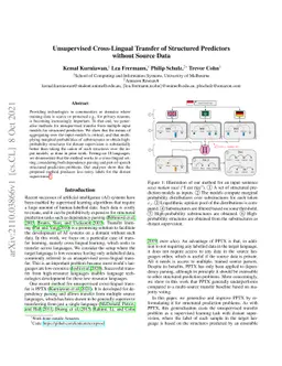 Unsupervised Cross-Lingual Transfer of Structured Predictors without
  Source Data